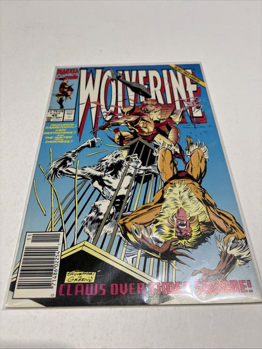 Wolverine #45 Vol 2 (Marvel 1988-2012) Newsstand 1st Print