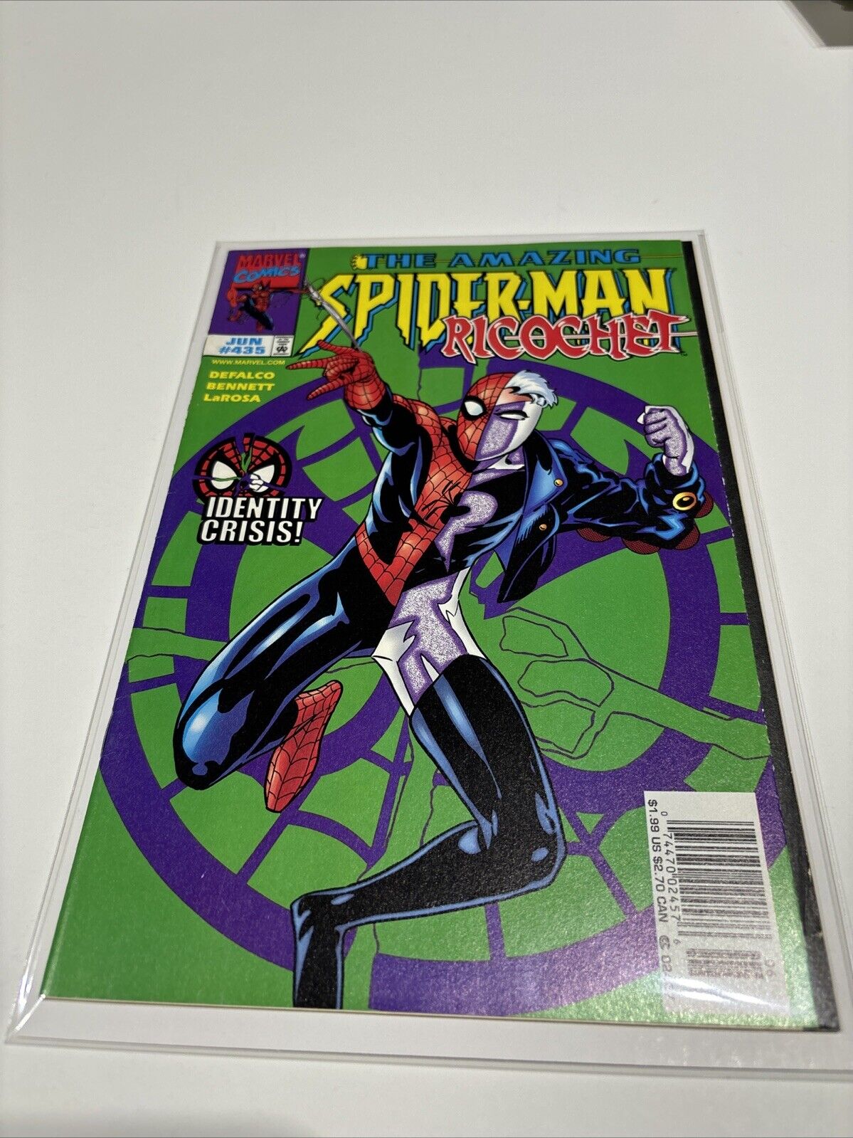 Amazing Spider-Man #435 (Marvel Comics) newsstand identity crisis