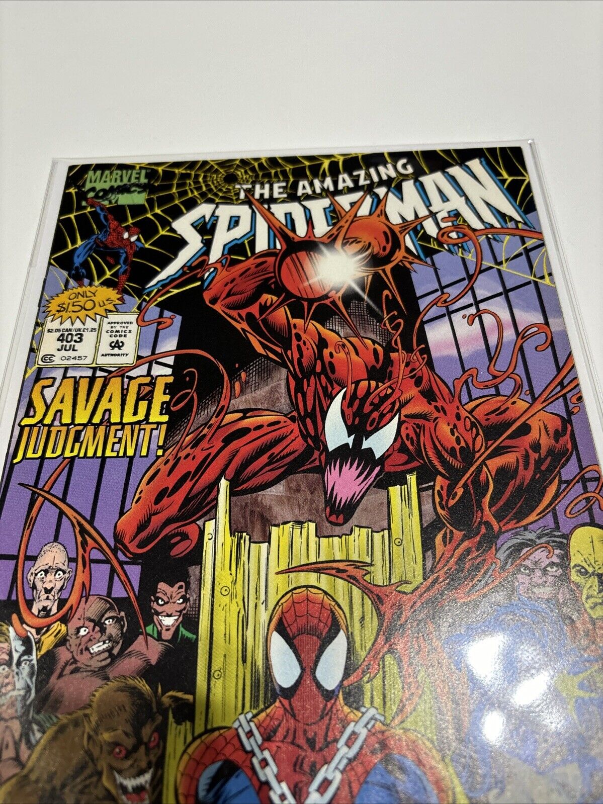 Amazing Spider-Man #403 (Marvel Comics) Newsstand Carnage