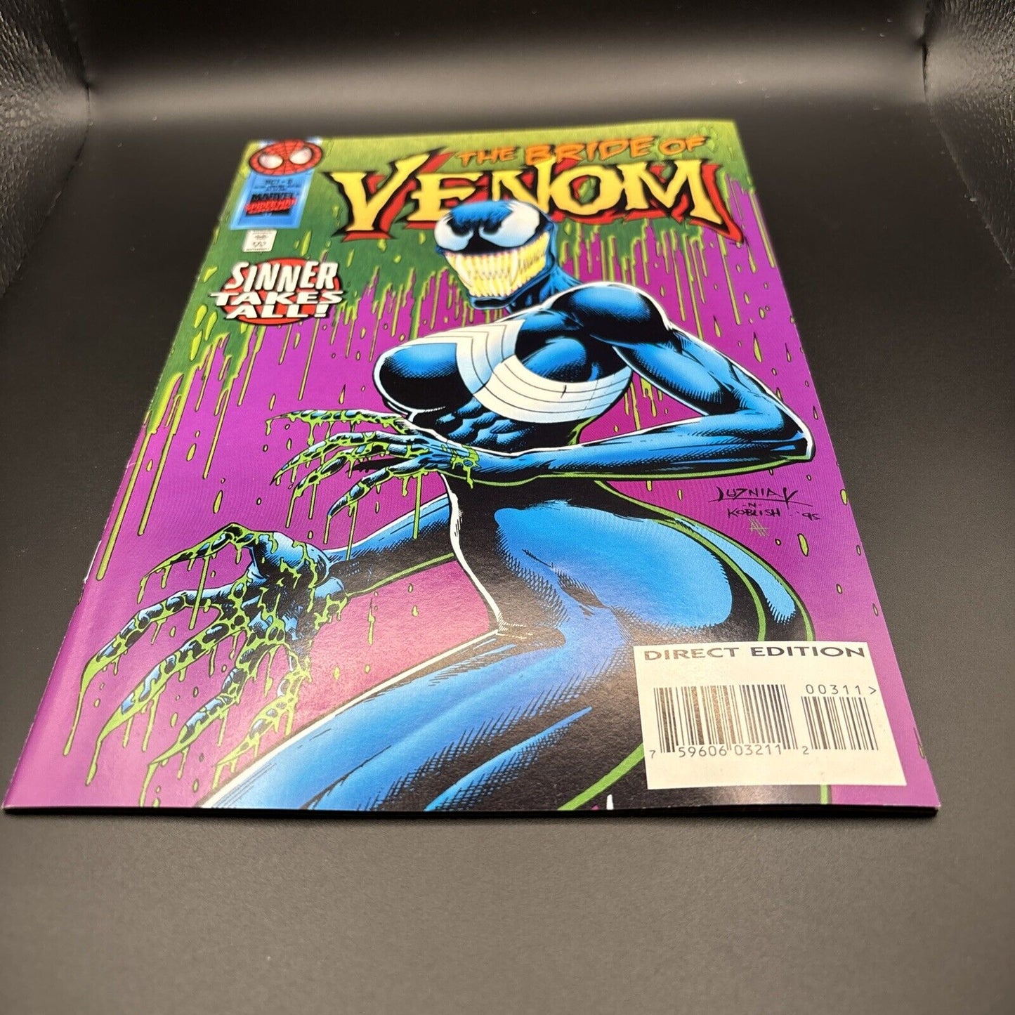 Venom: Sinner Takes All #3 (Marvel October 1995) Key 1st Full App She-Venom