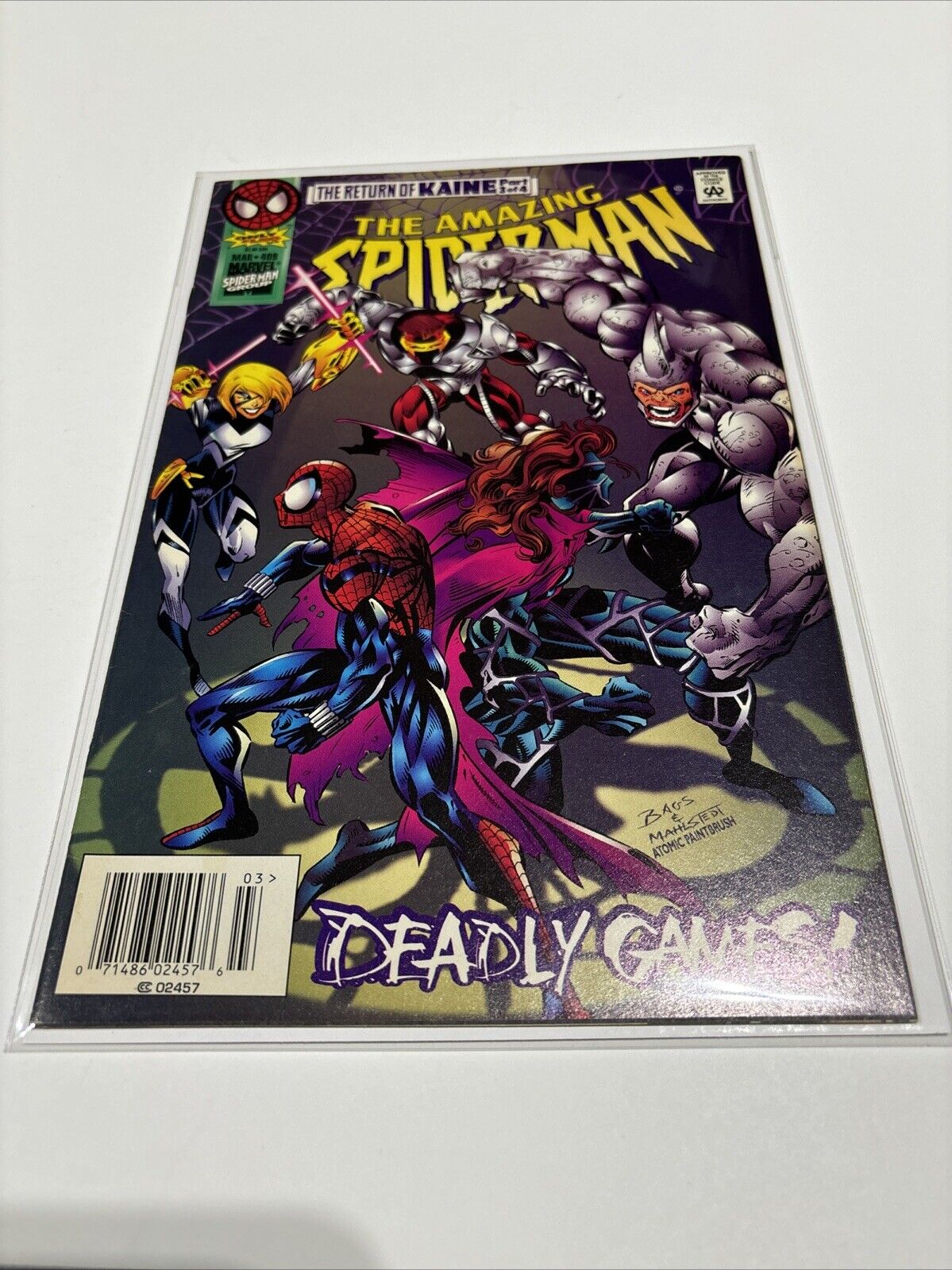 Amazing Spider-Man #409 (Marvel Comics) Newsstand Deadly Games