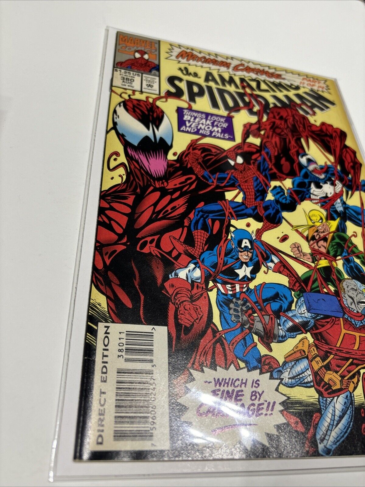 Amazing Spider-Man #380 (Marvel Comics) Maximum Carnage Pt 11