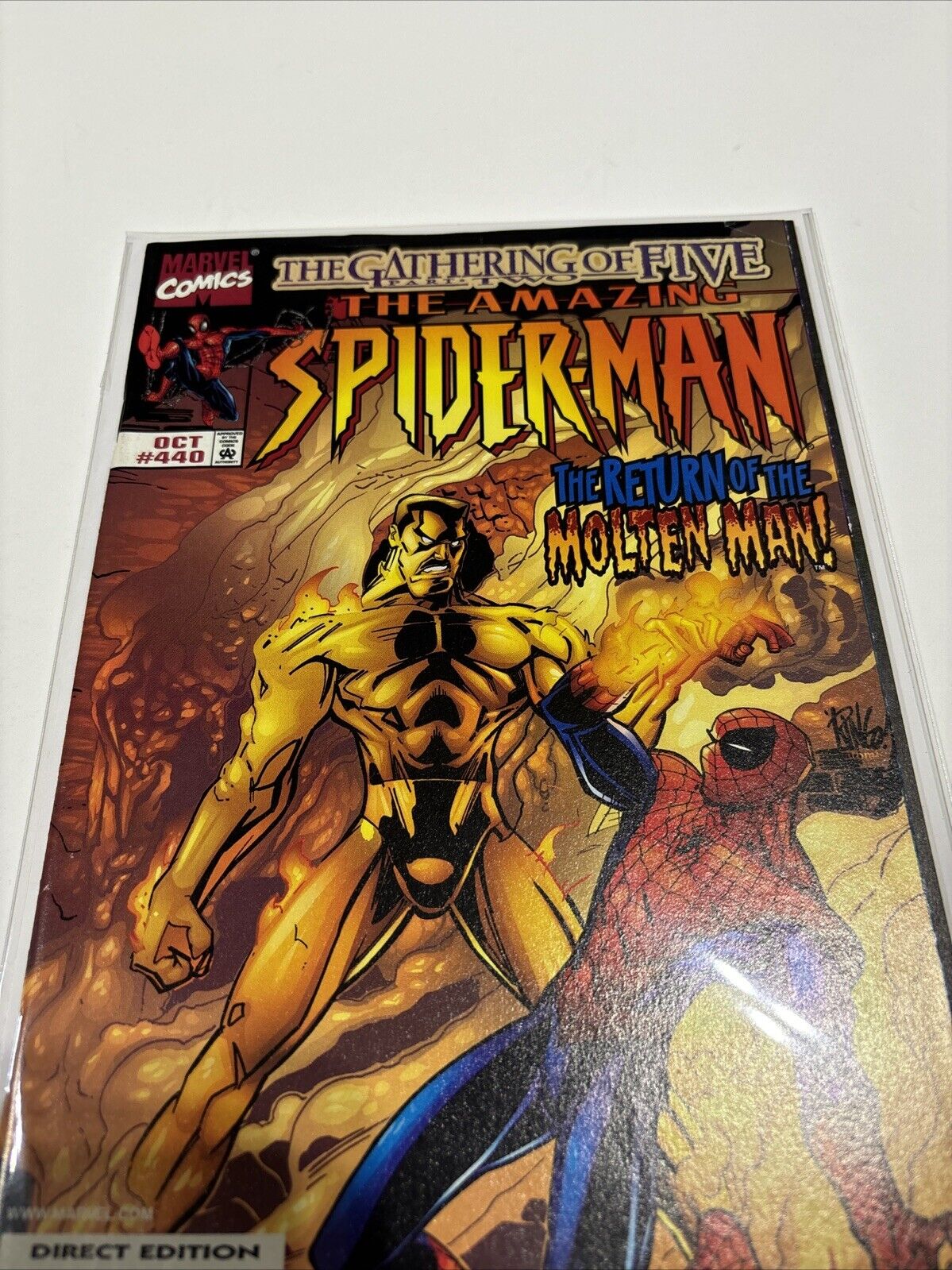 Amazing Spider-Man #440  (Marvel Comics) Return of Molten Man