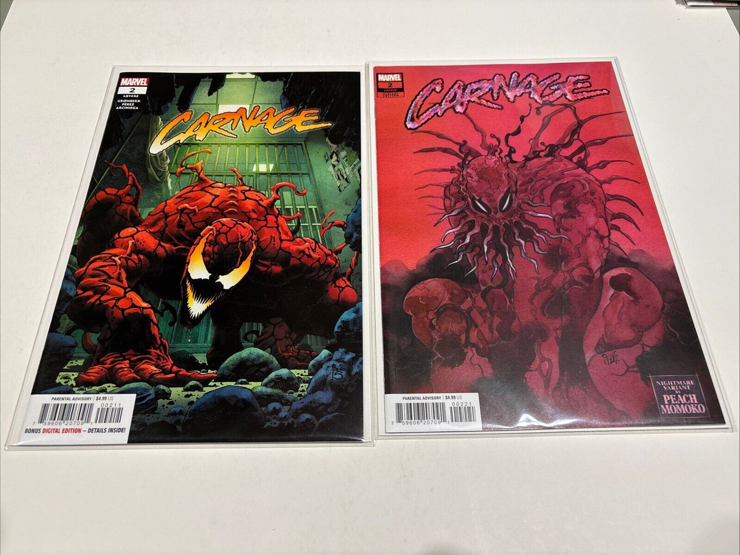 CARNAGE #2 PEACH MOMOKO NIGHTMARE VARIANT+ CVR A 1ST PRINT NM MARVEL COMICS 2024