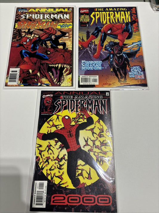 The Amazing Spider-Man Vol 1, Annual’s 1998-2000 Lot Of 3