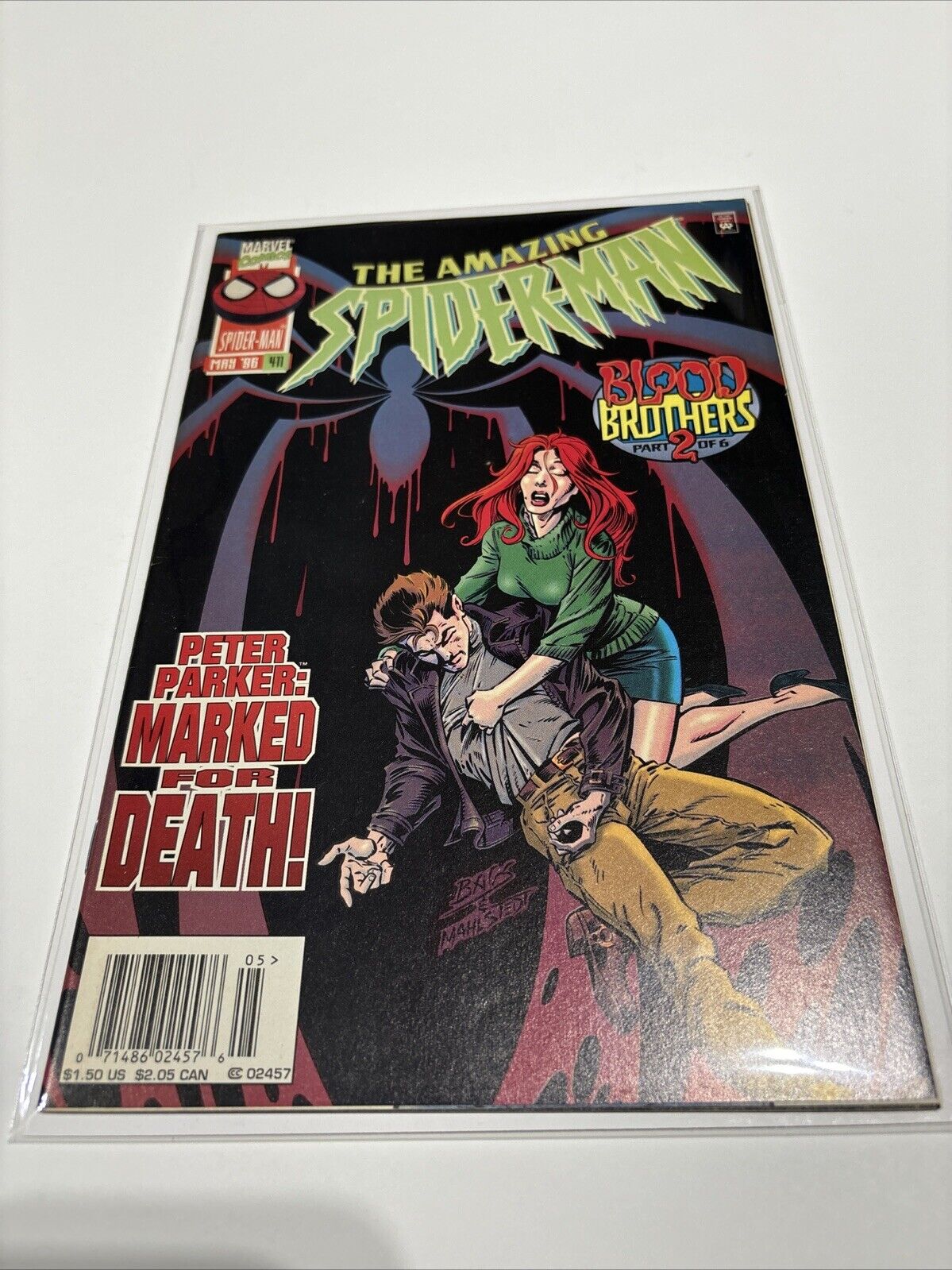 Amazing Spider-Man #411 (Marvel Comics) Newsstand 1st APP Cell-12