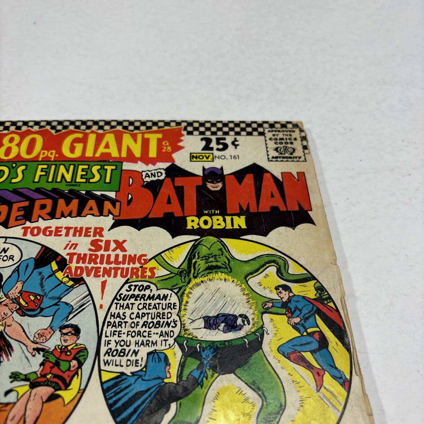 World's Finest #161 November 1966 DC Comics SUPERMAN BATMAN 80 Page Giant