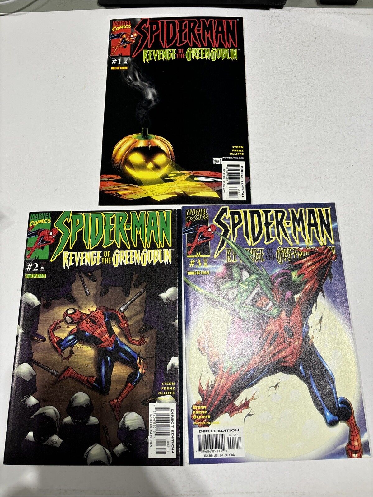 Spider-Man Revenge of the Green Goblin #1-3 (VF/NM SET) 1 2 3 Osborn 2000 Marvel