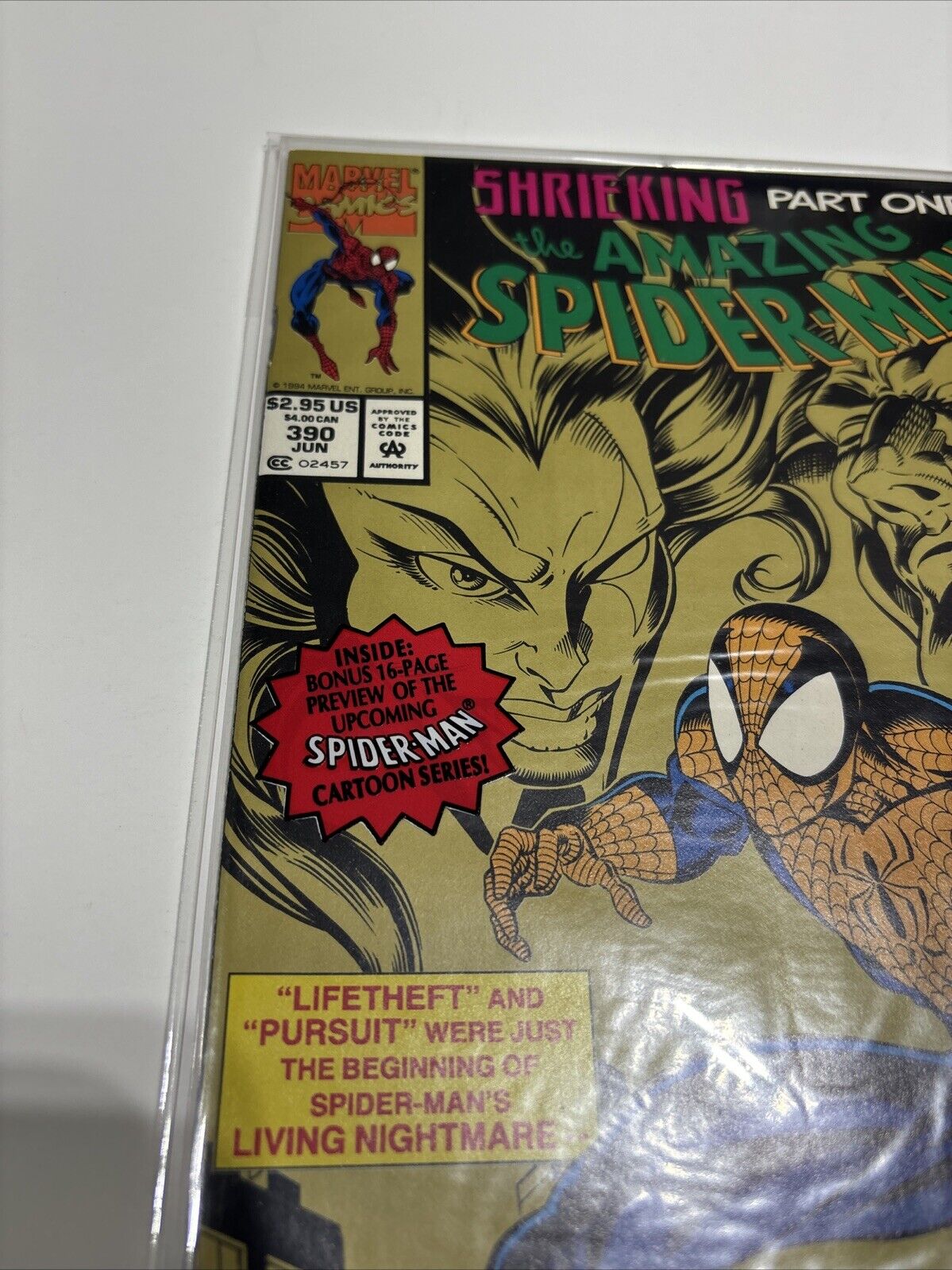 Amazing Spider-Man #390 (Marvel Comics) Pollybagged Newsstand