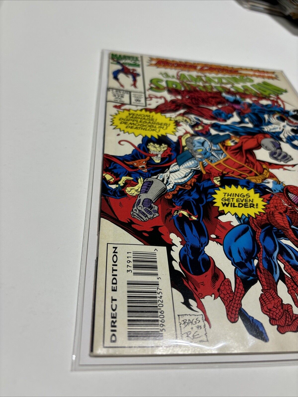 Amazing Spider-Man #379 (Marvel Comics) Maximum Carnage Pt 7