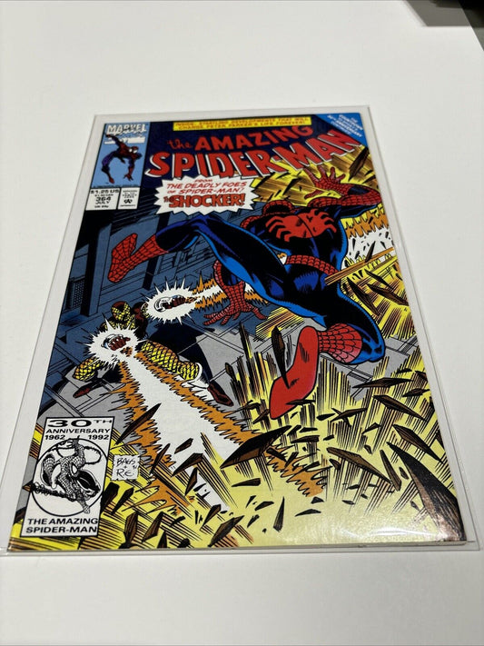 Amazing Spider-Man #364 (Marvel Comics) key Debut of Scourge White Costume