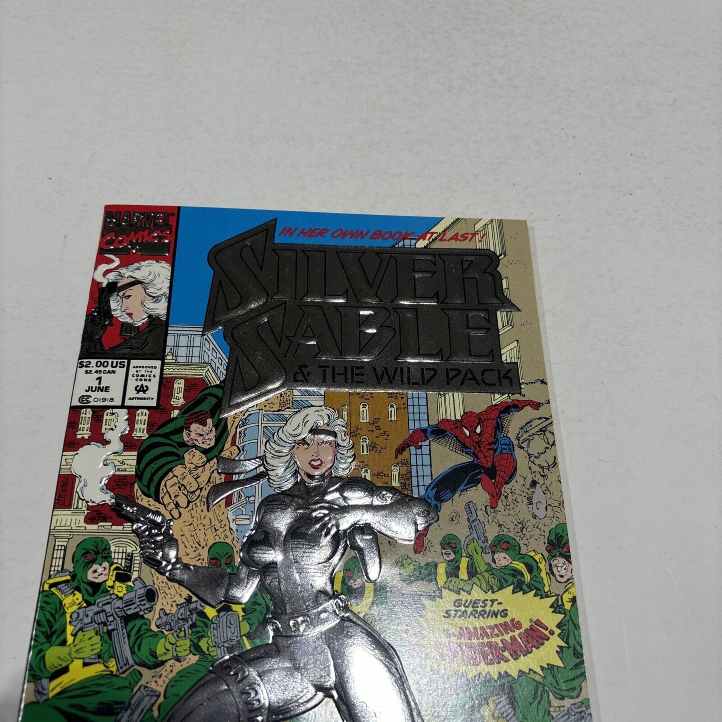 Silver Sable and the Wild Pack #1 (Marvel June 1992) Key 1st Solo Series