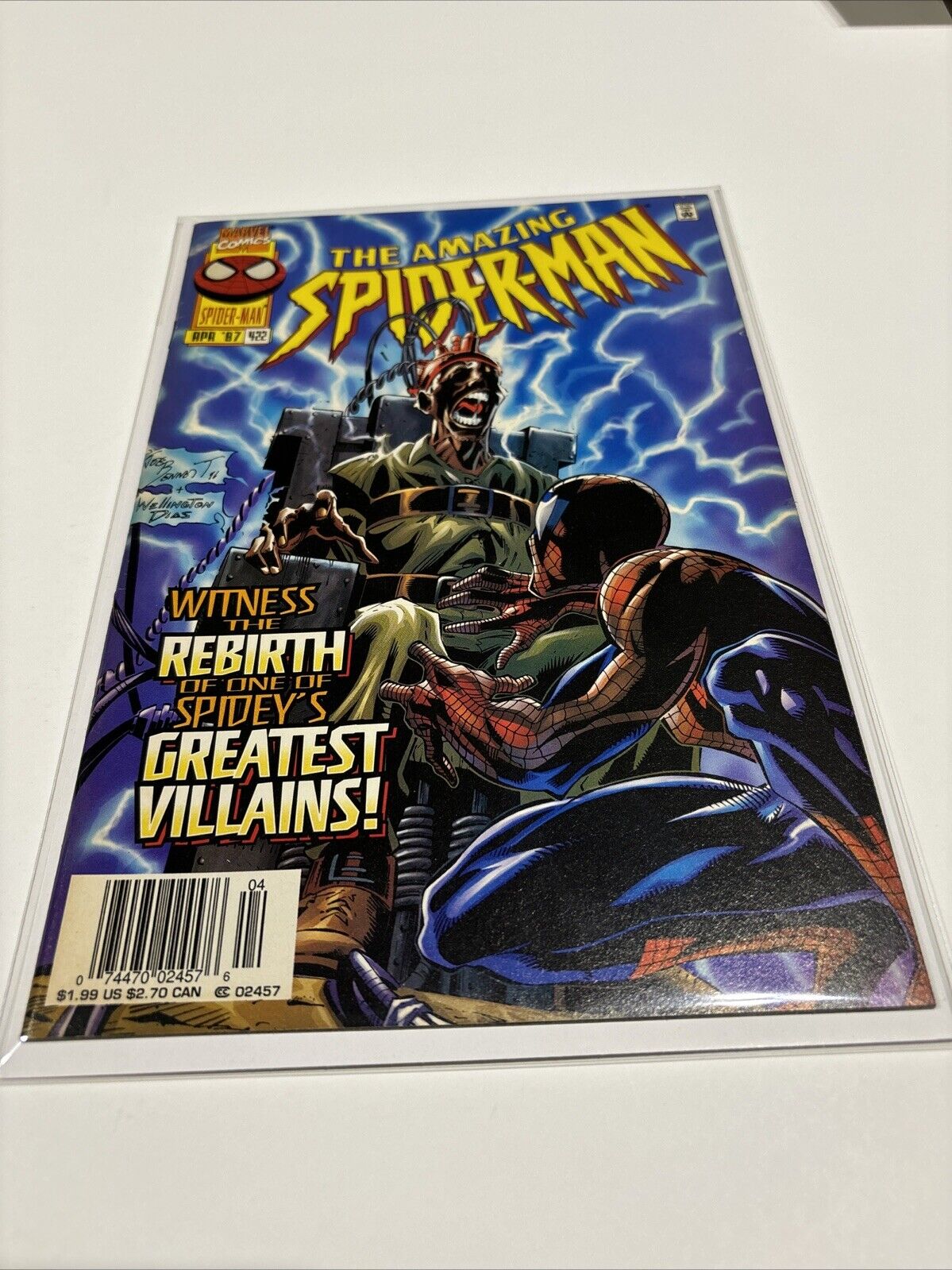 Amazing Spider-Man #422 (Marvel Comics) Newsstand Greatest villains Rebirth