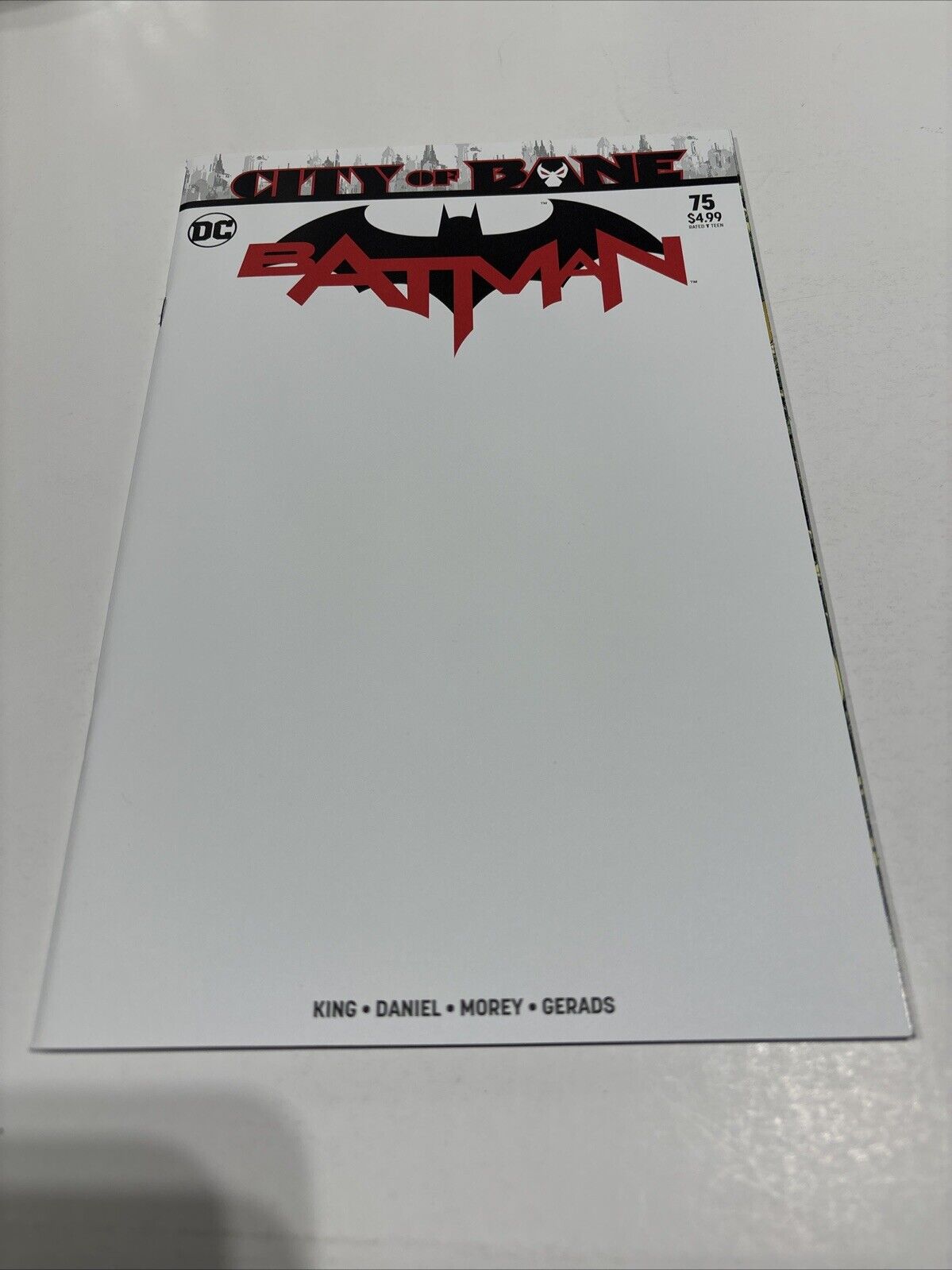 BATMAN #75 Convention Sketch Variant, Key 1st App Gotham Girl As Robin