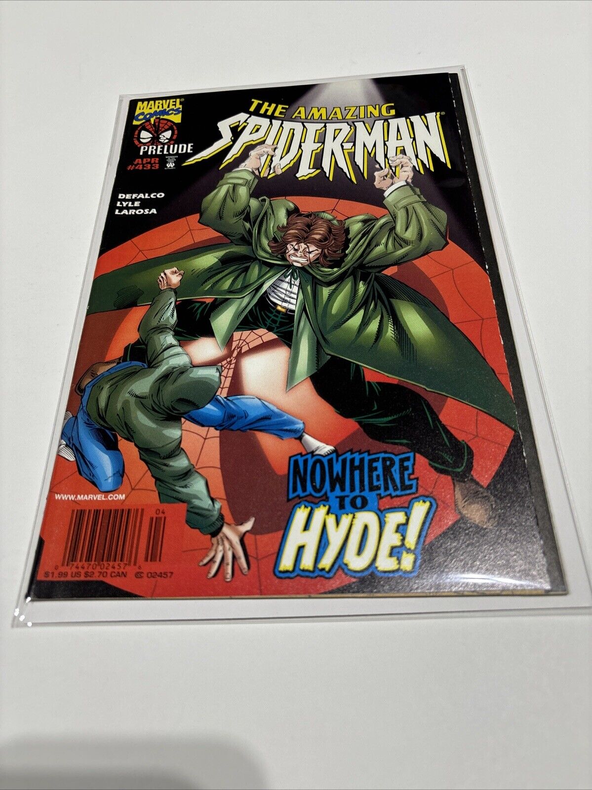 Amazing Spider-Man #433 (Marvel Comics) Newsstand Nowhere to Hyde