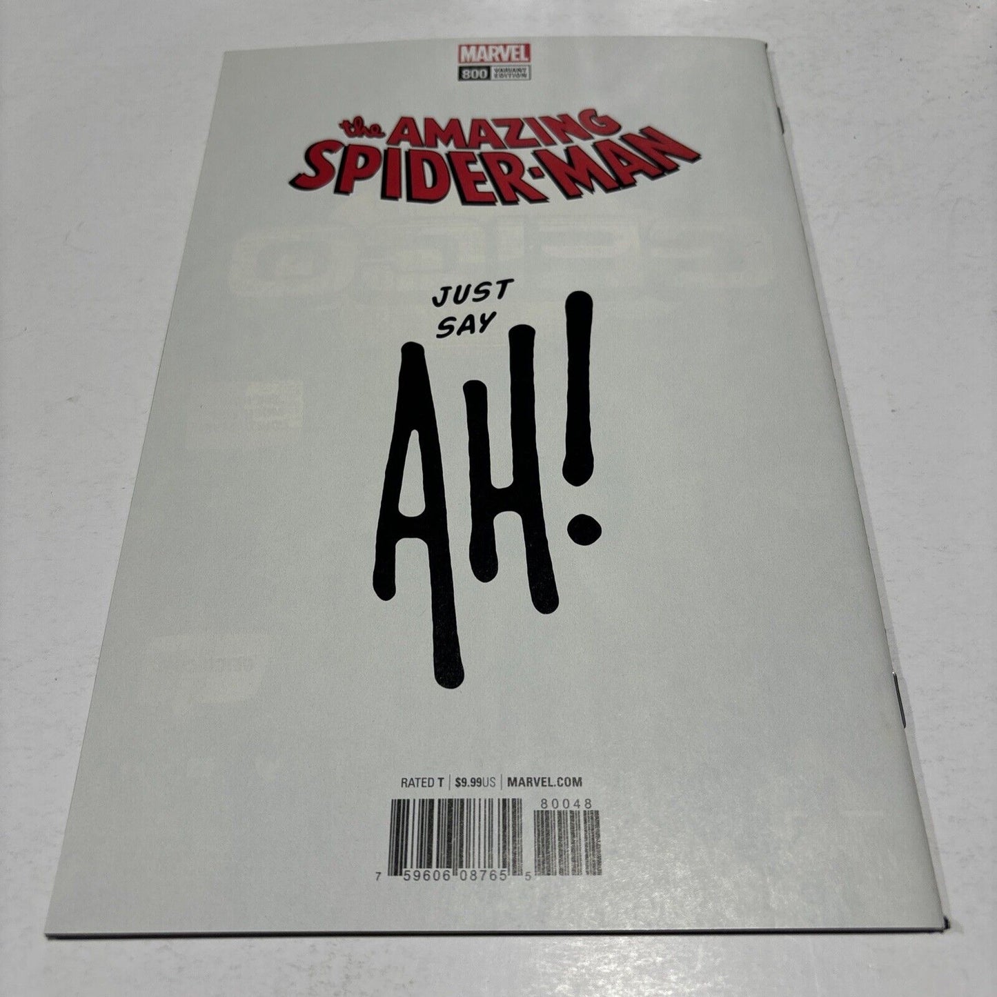 Amazing Spider-Man #800 (Marvel 2018) LTD 3000 Adam Hughes Key 1st App