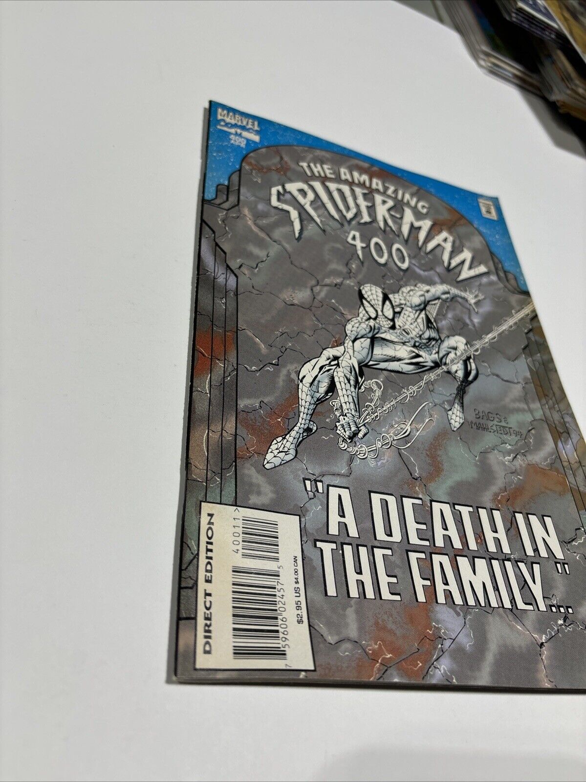 Amazing Spider-Man #400 (Marvel Comics) Death of aunt May Non Embossed Variant