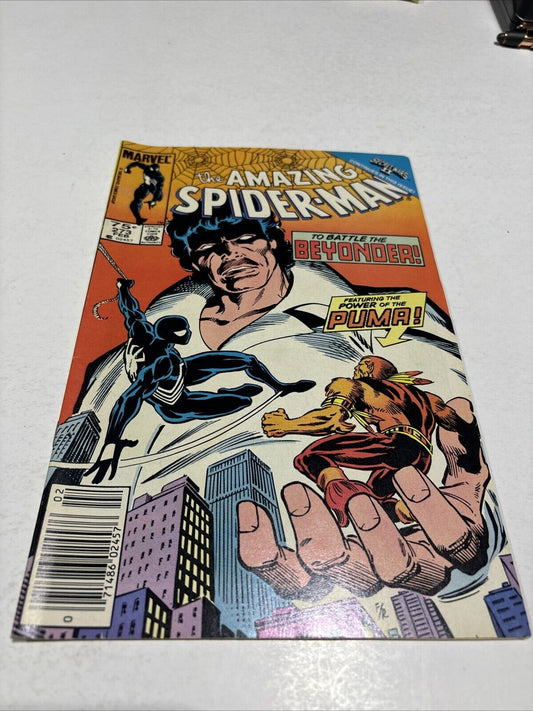 AMAZING SPIDERMAN # 273   NEWSSTAND   MARK JEWELERS   BEYONDER   SECRET WARS 2