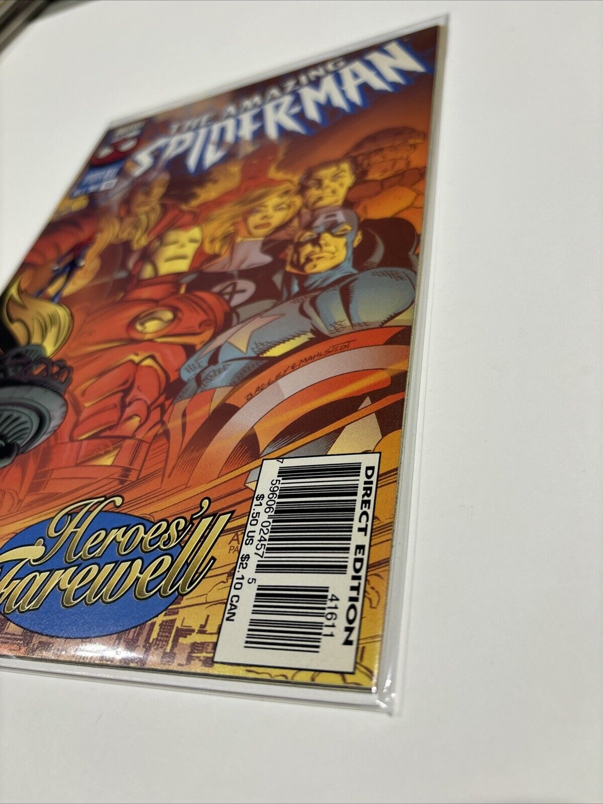 Amazing Spider-Man #416 (Marvel Comics) with Original Card inserts