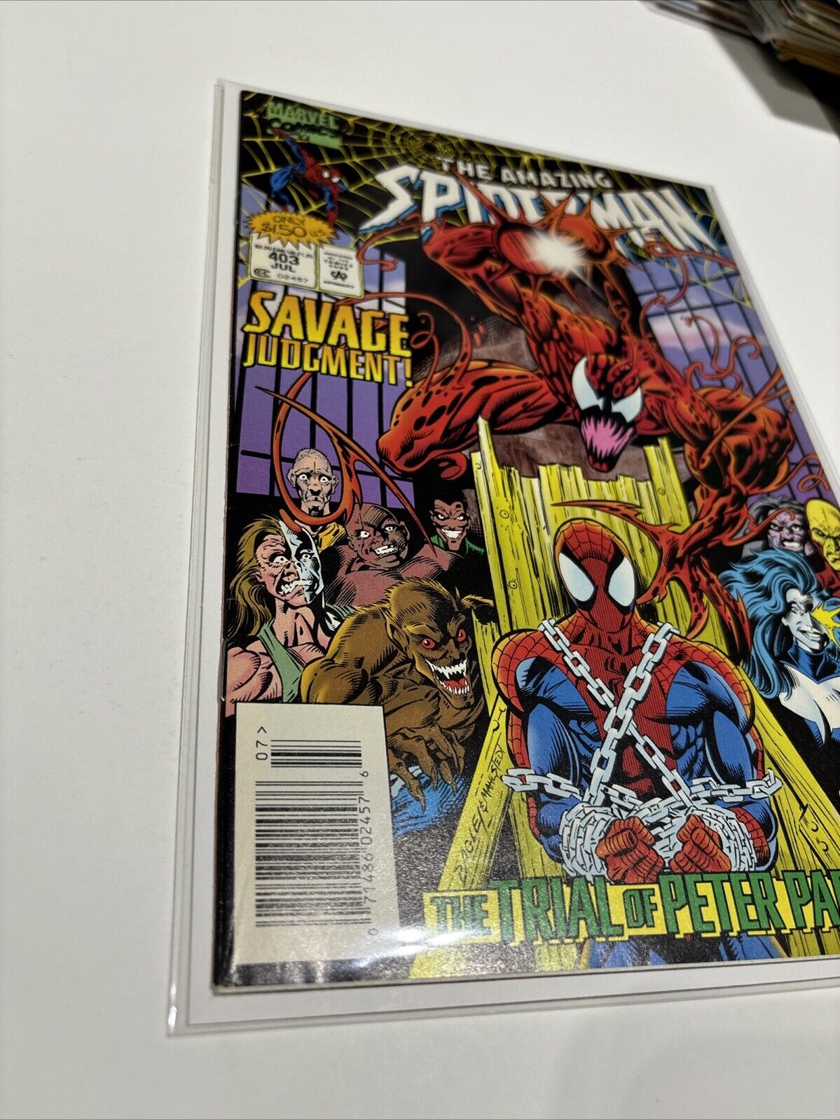 Amazing Spider-Man #403 (Marvel Comics) Newsstand Carnage