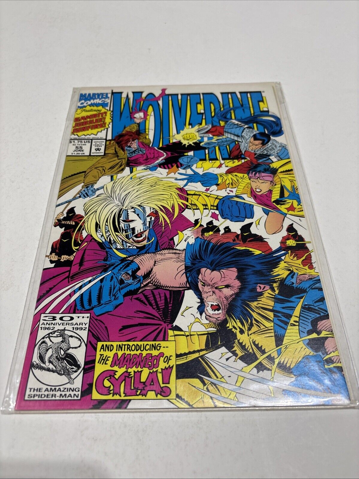 Wolverine #55 Vol 2 (Marvel 1988-2012) Gambit Jubilee Sunfire App