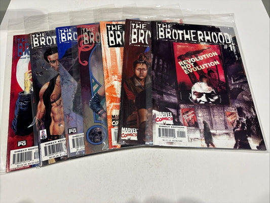 THE BROTHERHOOD #1 2 3 4 5 6 7 LOT OF 7 MARVEL COMICS 2001 COMIC LOTS  X-MEN