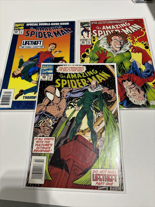 Amazing Spider-Man #386-388 (Marvel) Newsstand Vulture Complete set Eddie brock