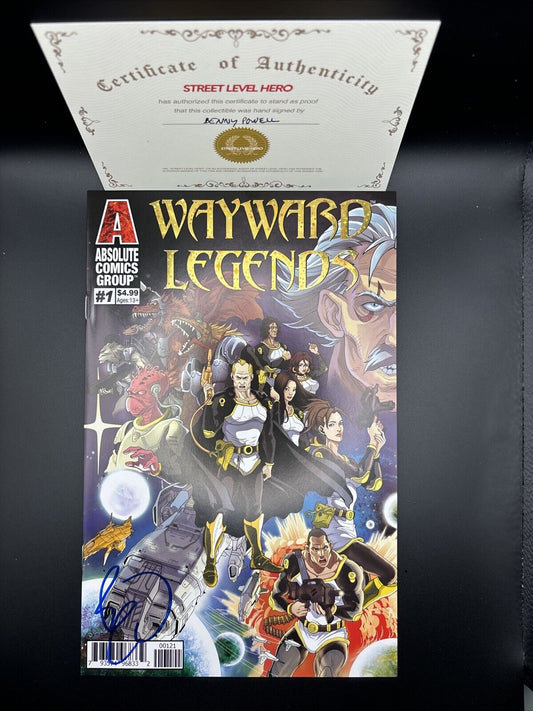 Wayward Legends #1 Holographic Gold Foil Variant Signed By Powell w/COA