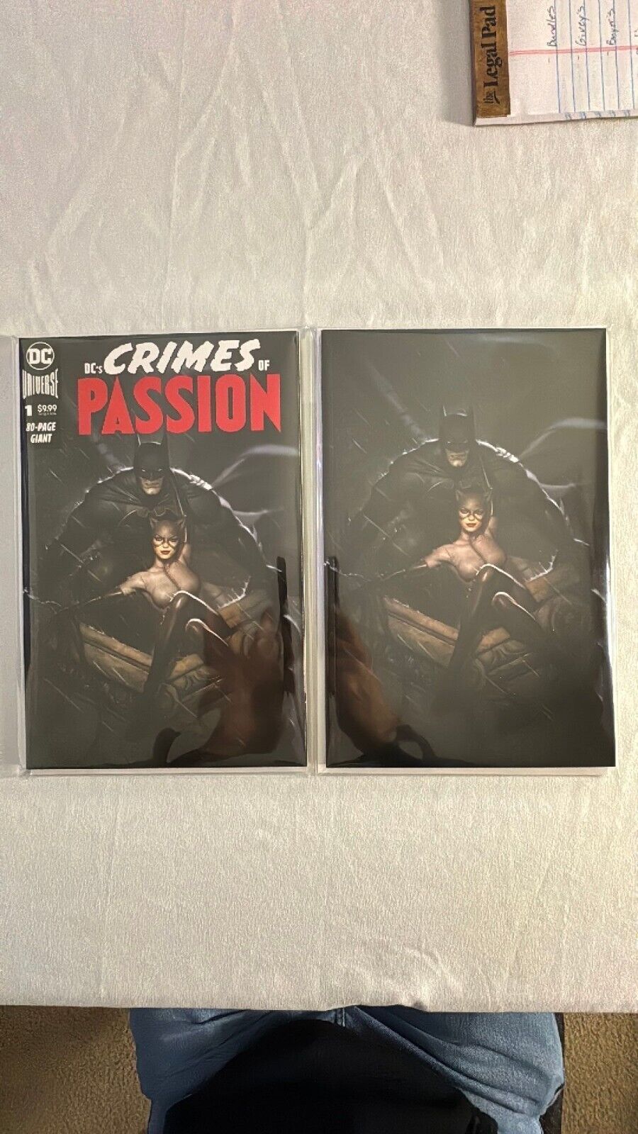 DC's Crimes of Passion #1 Brown Elite Trade+ Virgin Variant Set NM LTD to 1500