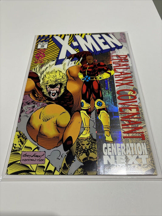 X-Men #36 (Marvel, 1991-2001) 1st App of Synch Chrome Cover