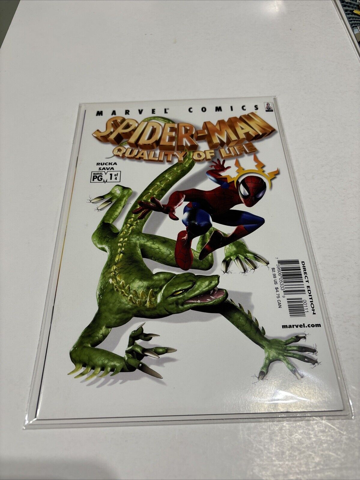 Spider-Man: Quality Of Life 1-4 Complete From 2002 NM Lizard, Greg Rucka