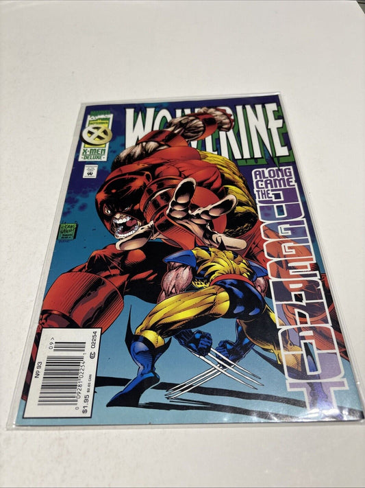 Wolverine #93 Vol 2 (Marvel 1988-2012) Newsstand Deluxe Juggernaut APP