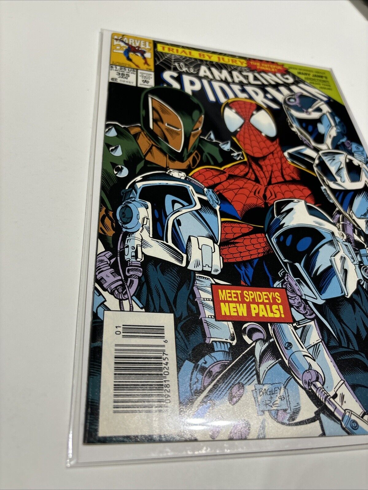 Amazing Spider-Man #385 (Marvel Comics) Newsstand Mark Bagley Trial by Jury