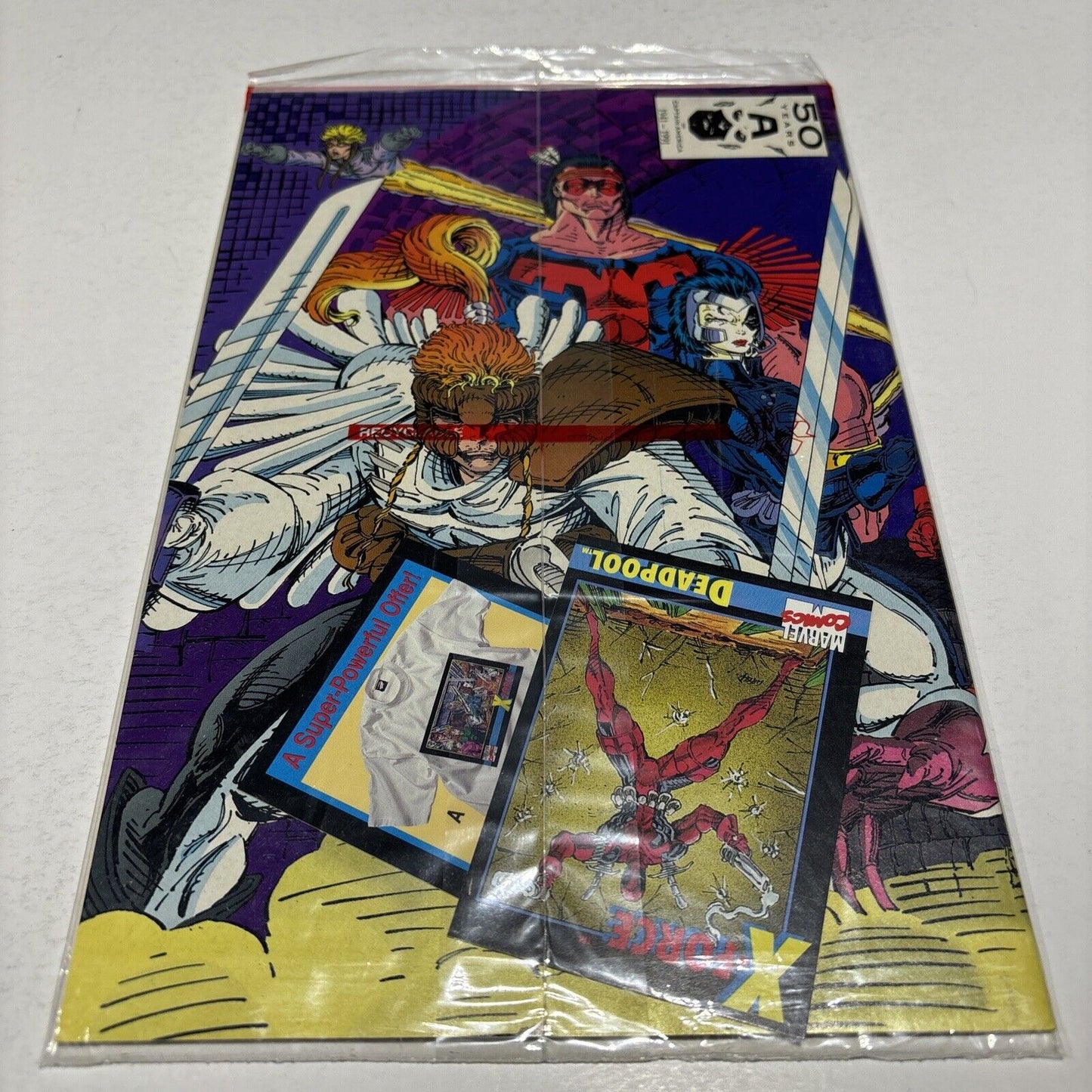 X-Force (1991) #1 Negative UPC Rob Liefeld Cover W/Deadpool Card Still Sealed NM