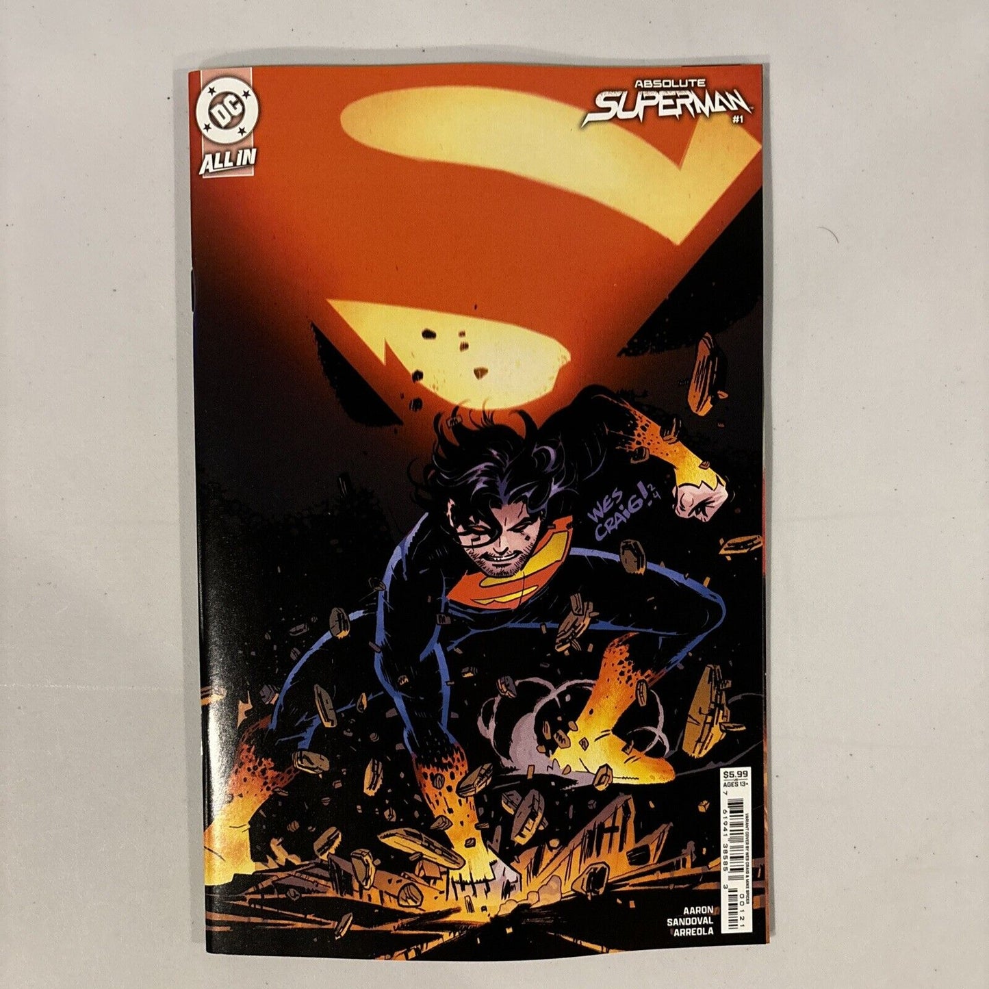 Absolute Superman #1 Cvr B Wes Craig Card Stock Variant (DC 2024)