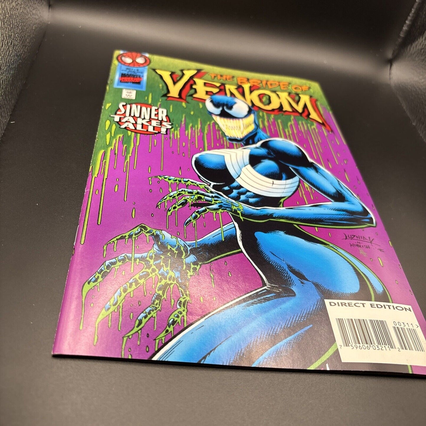 Venom: Sinner Takes All #3 (Marvel October 1995) Key 1st Full App She-Venom