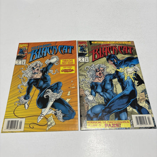 Black Cat #1-#2 Lot 1994 Newsstand Marvel Comics Felicia Hardy 1st Solo Series