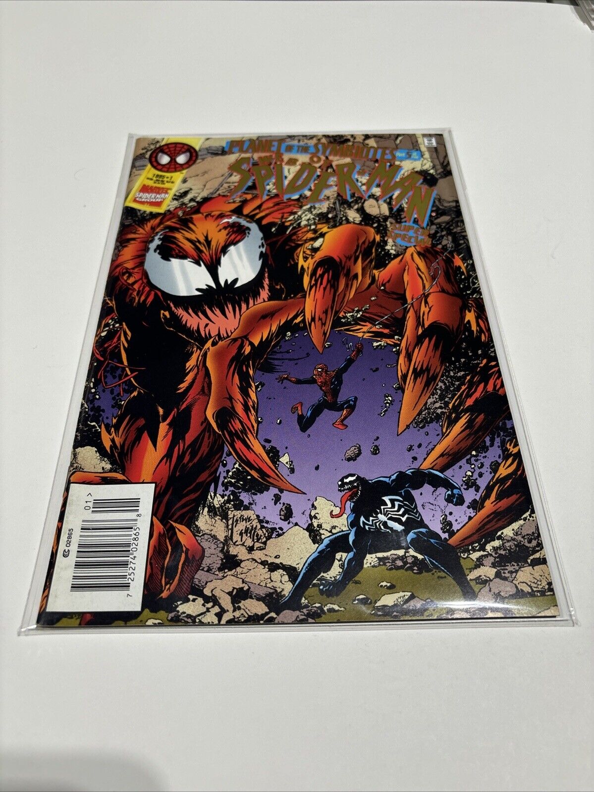 Marvel Comics Web of Spider-Man #1 1995 Part 5 Planet of the Symbiotes NEWSSTAND