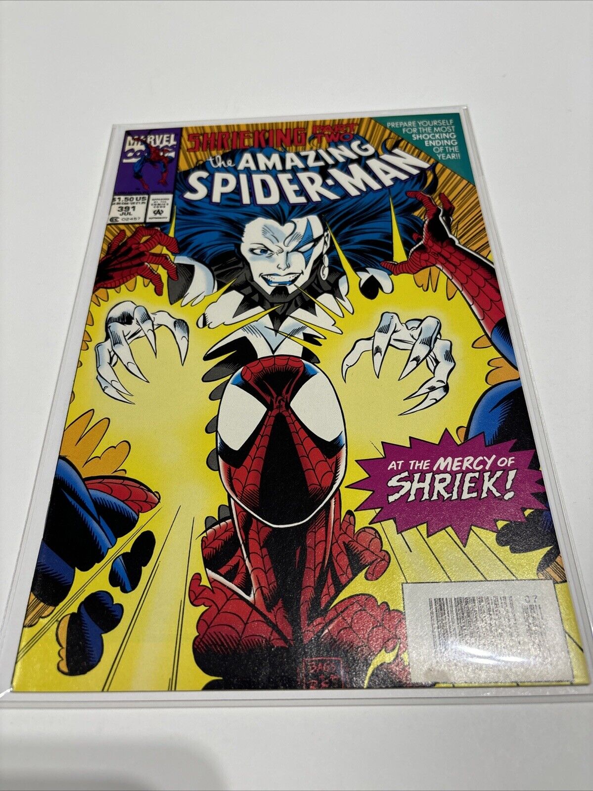 Amazing Spider-Man #391 (Marvel Comics) Newsstand Shrieking Pt 2