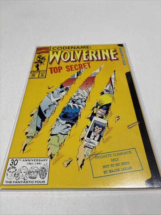 Wolverine #50 Vol 2 (Marvel 1988-2012) Top Secret Die Cut Edition 1st APP Shiva