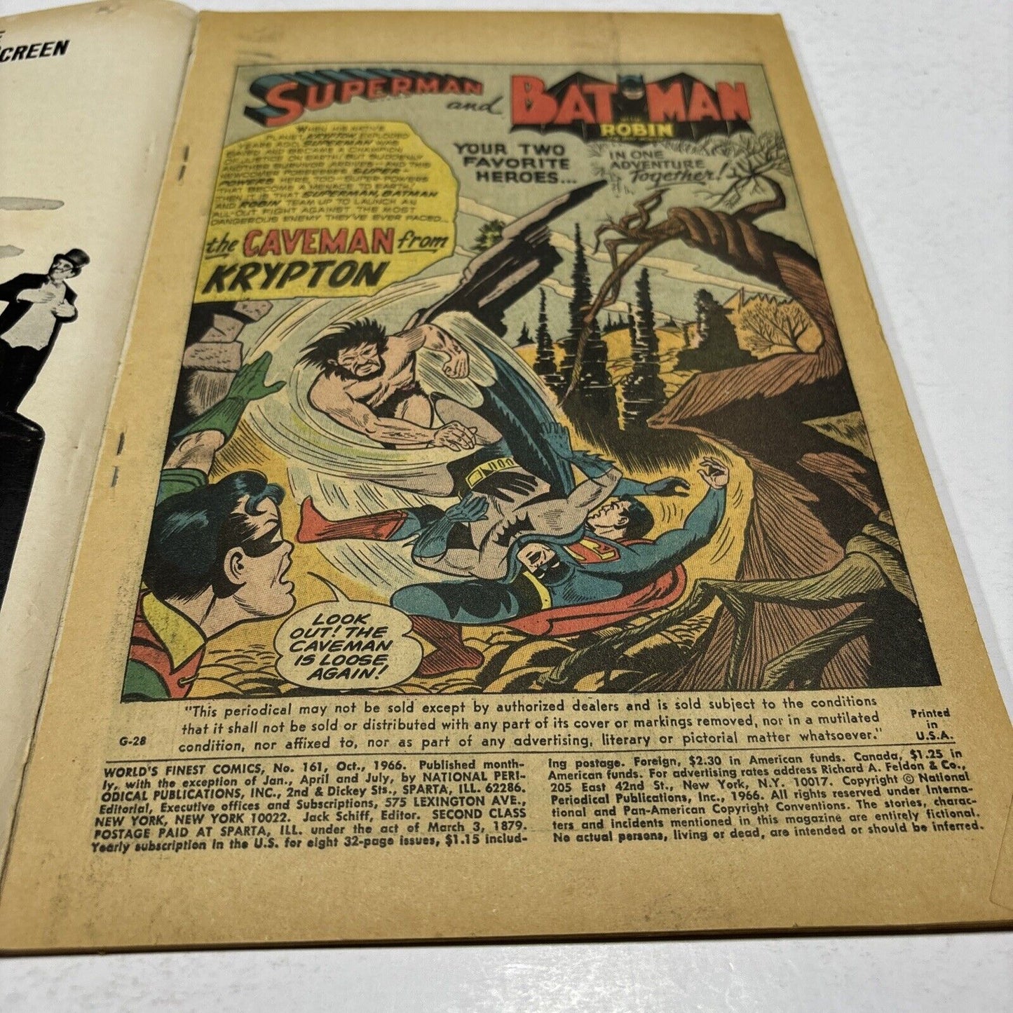 World's Finest #161 November 1966 DC Comics SUPERMAN BATMAN 80 Page Giant