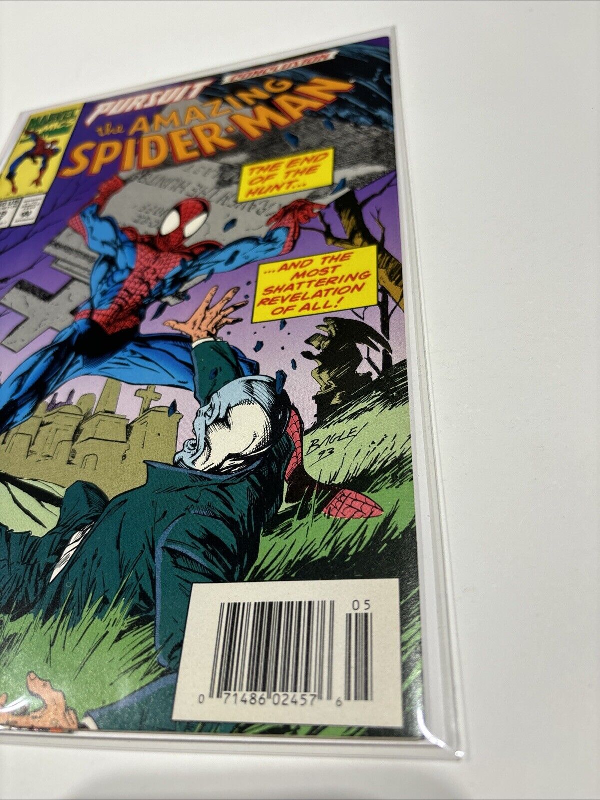 Amazing Spider-Man #389 (Marvel Comics)  Newsstand origin of Chameleon