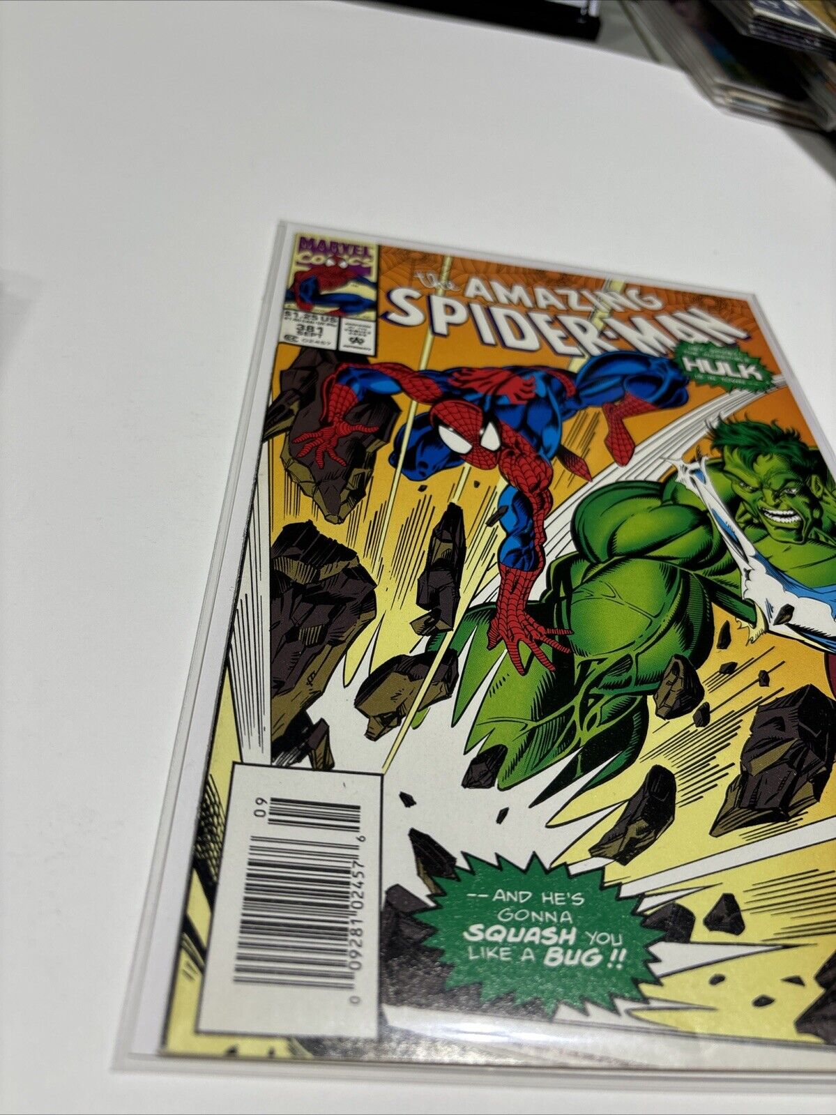 Amazing Spider-Man #381 (Marvel Comics) Hulk is in Town Newsstand