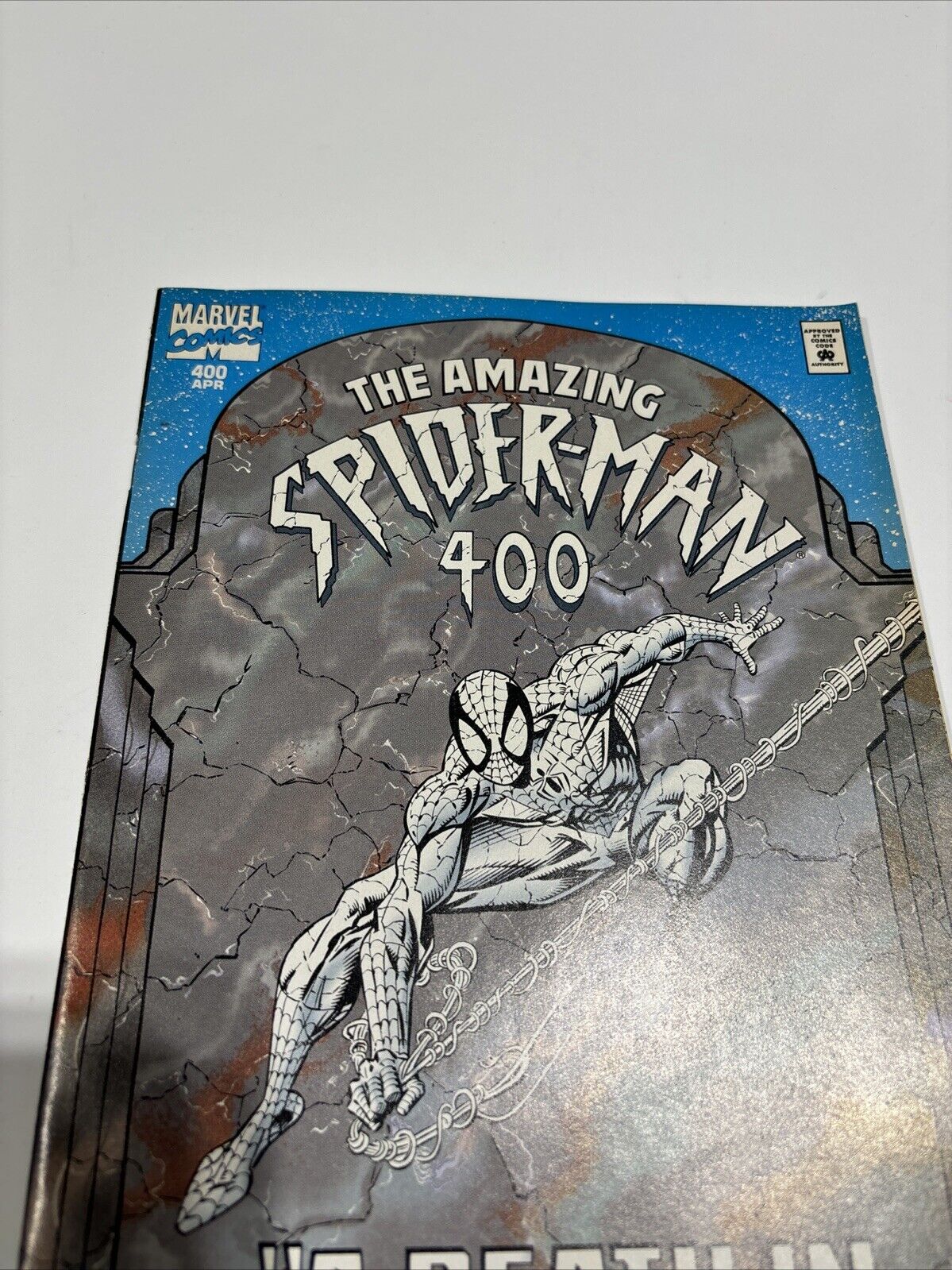 Amazing Spider-Man #400 (Marvel Comics) Death of aunt May Non Embossed Variant