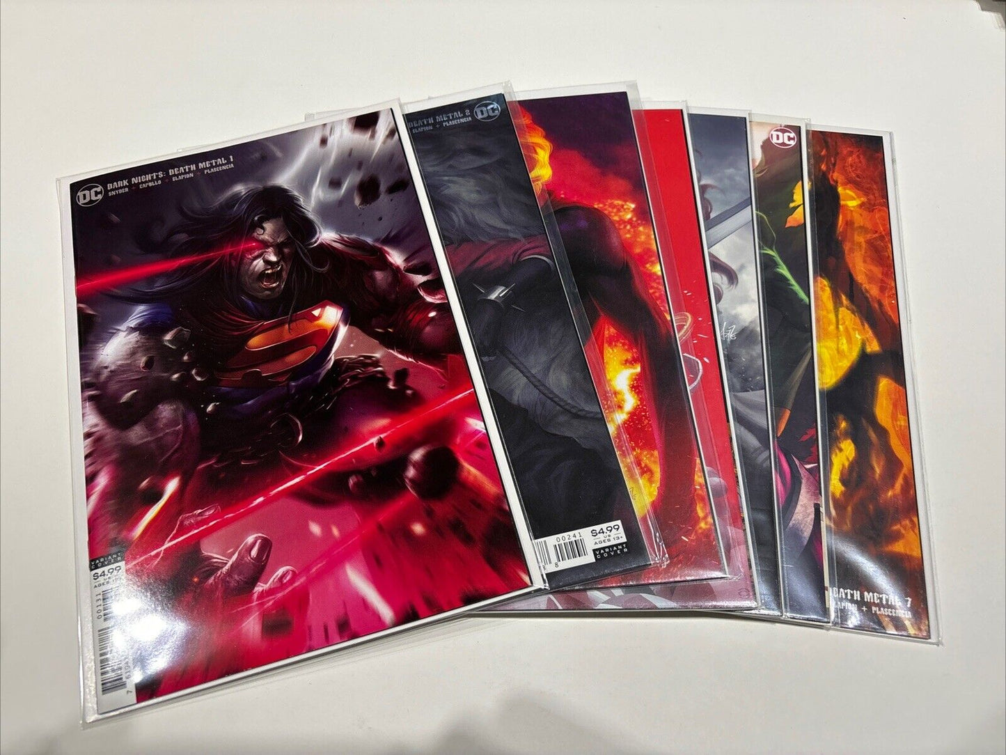 Dark Nights: Death Metal #1-7 Complete Set DC ArtGerm Variant Set keys 1st APP